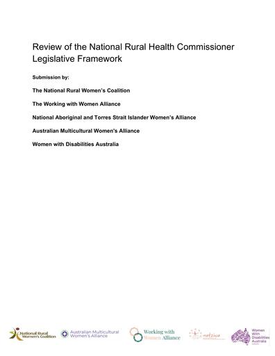 Review of the National Health Commissioner Legislative Framework - March 2026